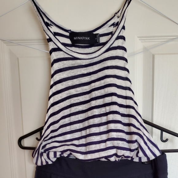 Mink Pink navy and white striped tank - Picture 3 of 3